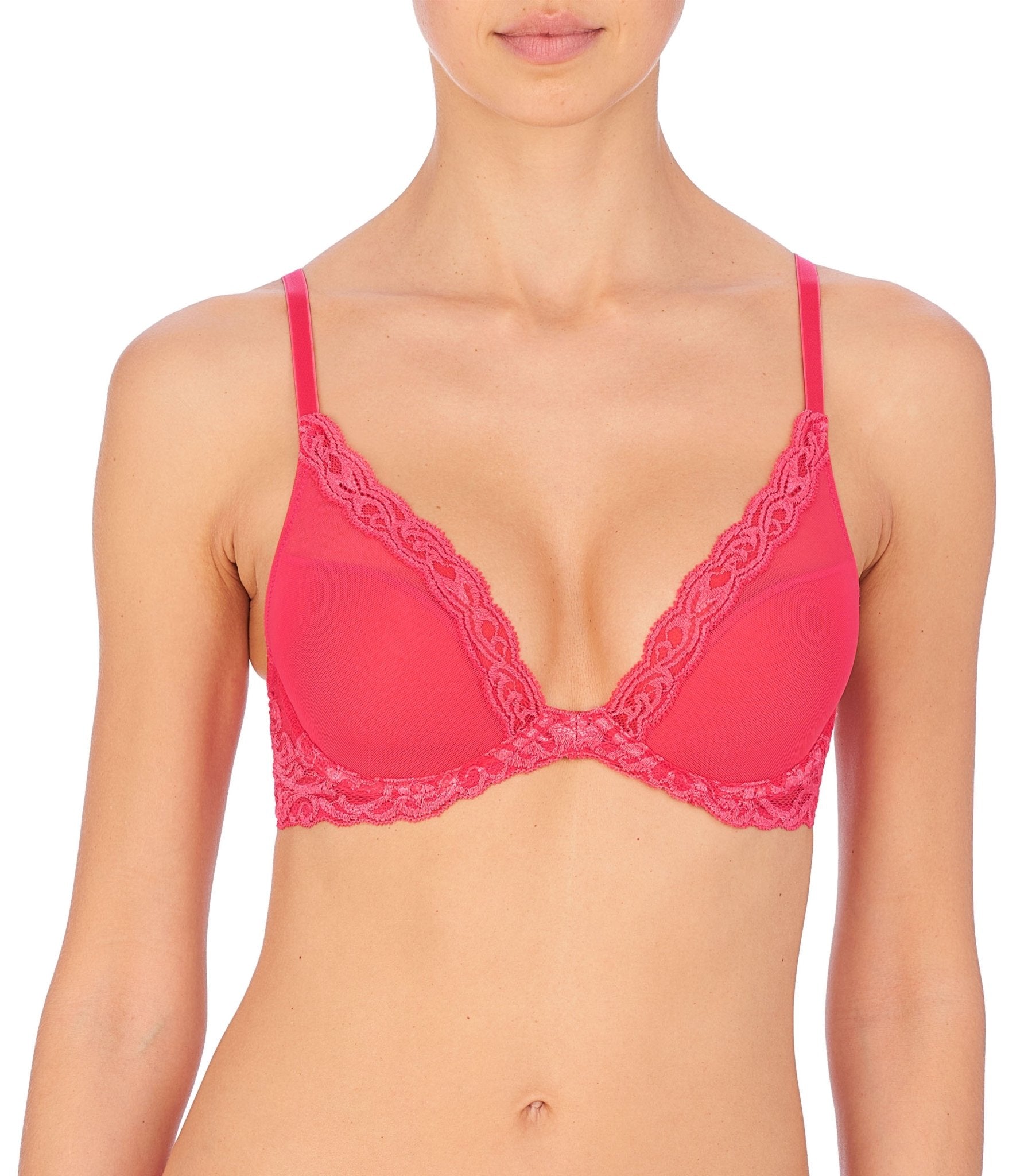 Feathers Lace Plunge T-Shirt Bra - Plunge - Natori