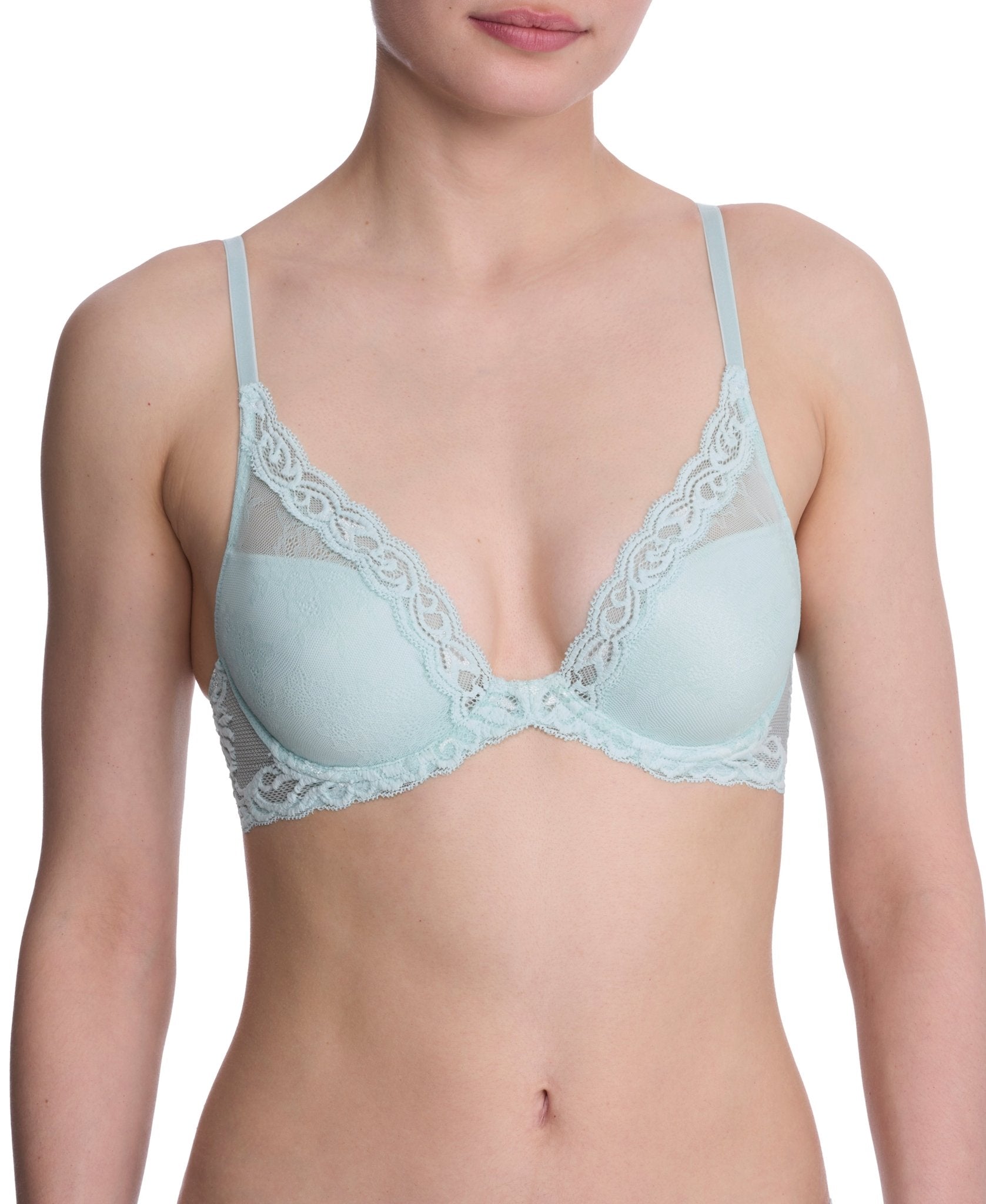 Feathers Lace Plunge T-Shirt Bra - Plunge - Natori