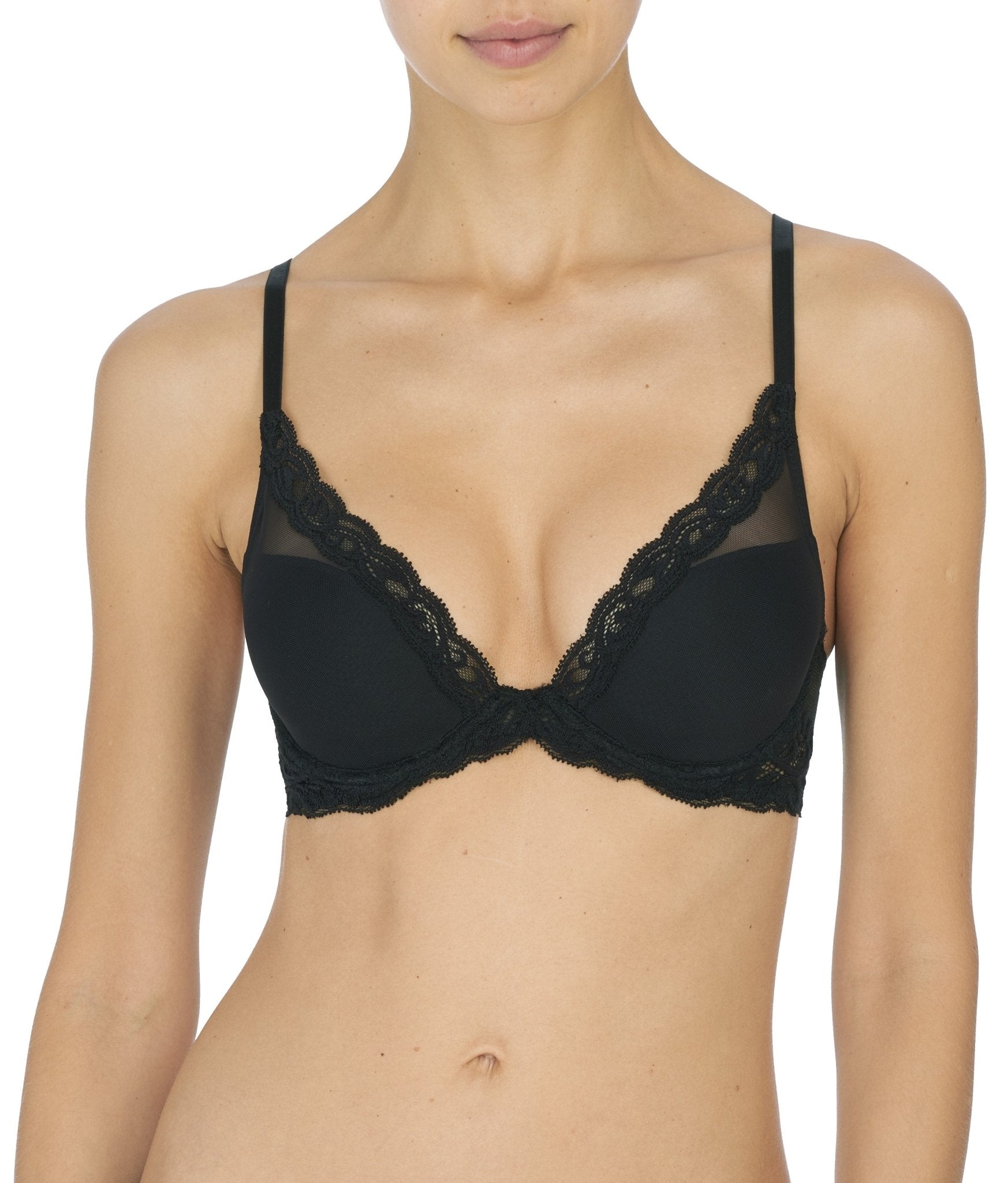 Feathers Lace Plunge T-Shirt Bra - Plunge - Natori