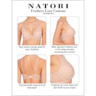 Feathers Luxe Plunge T-Shirt Bra - Plunge - Natori