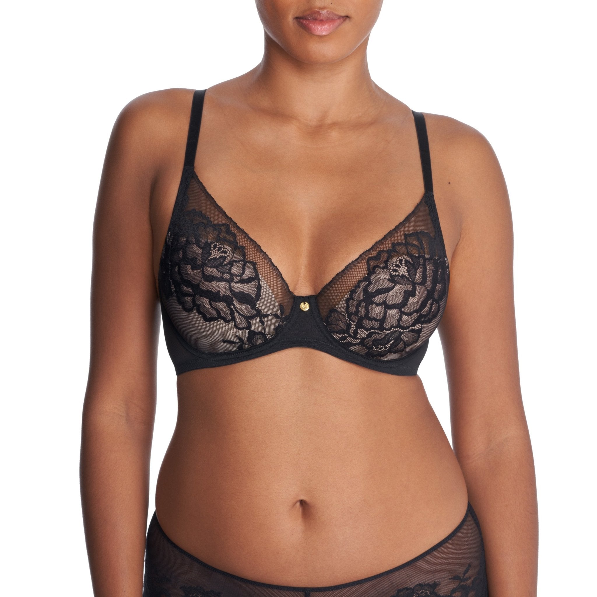 Flora Lace Plunge T-Shirt Bra - Plunge - Natori