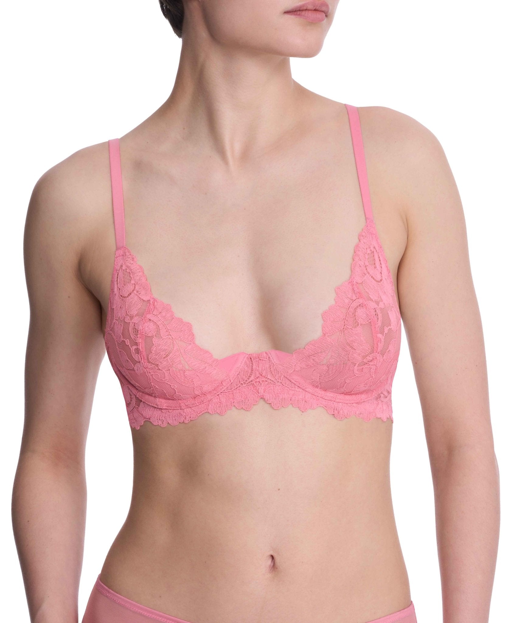 Peony Lace Demi Unlined Underwire Bra - Demi - Natori