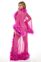 Abby Long Marabou Robe - Robe - Oh La La Cheri