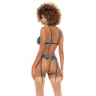 Constance Bra With Matching Garter And Crotchless Panty - Bra Set - Oh La La Cheri