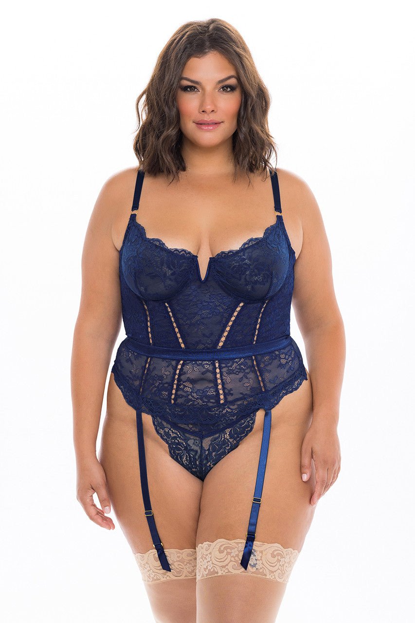 Curvy Adrienne Merrywidow Corset Set - Corset Set - Oh La La Cheri