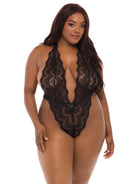 Curvy Alessa Super Plunge Lacy Teddy - Teddy - Oh La La Cheri