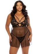 Curvy Aphrodite Lace Babydoll Dress - Babydoll - Oh La La Cheri