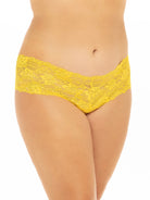 Curvy Good Night Kiss Lace Crotchless Boyshort - Boyshort - Oh La La Cheri