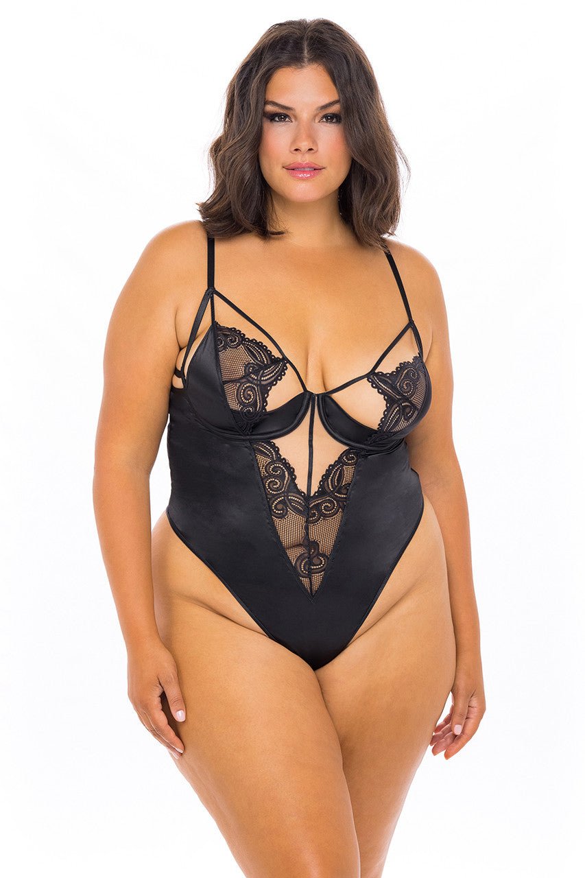 Curvy Ivy Lace Teddy - Teddy - Oh La La Cheri