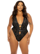 Curvy Lauren Lace Teddy - Teddy - Oh La La Cheri