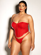 Fetish Curvy Rider Bustier Bra Set - Bustier - Oh La La Cheri