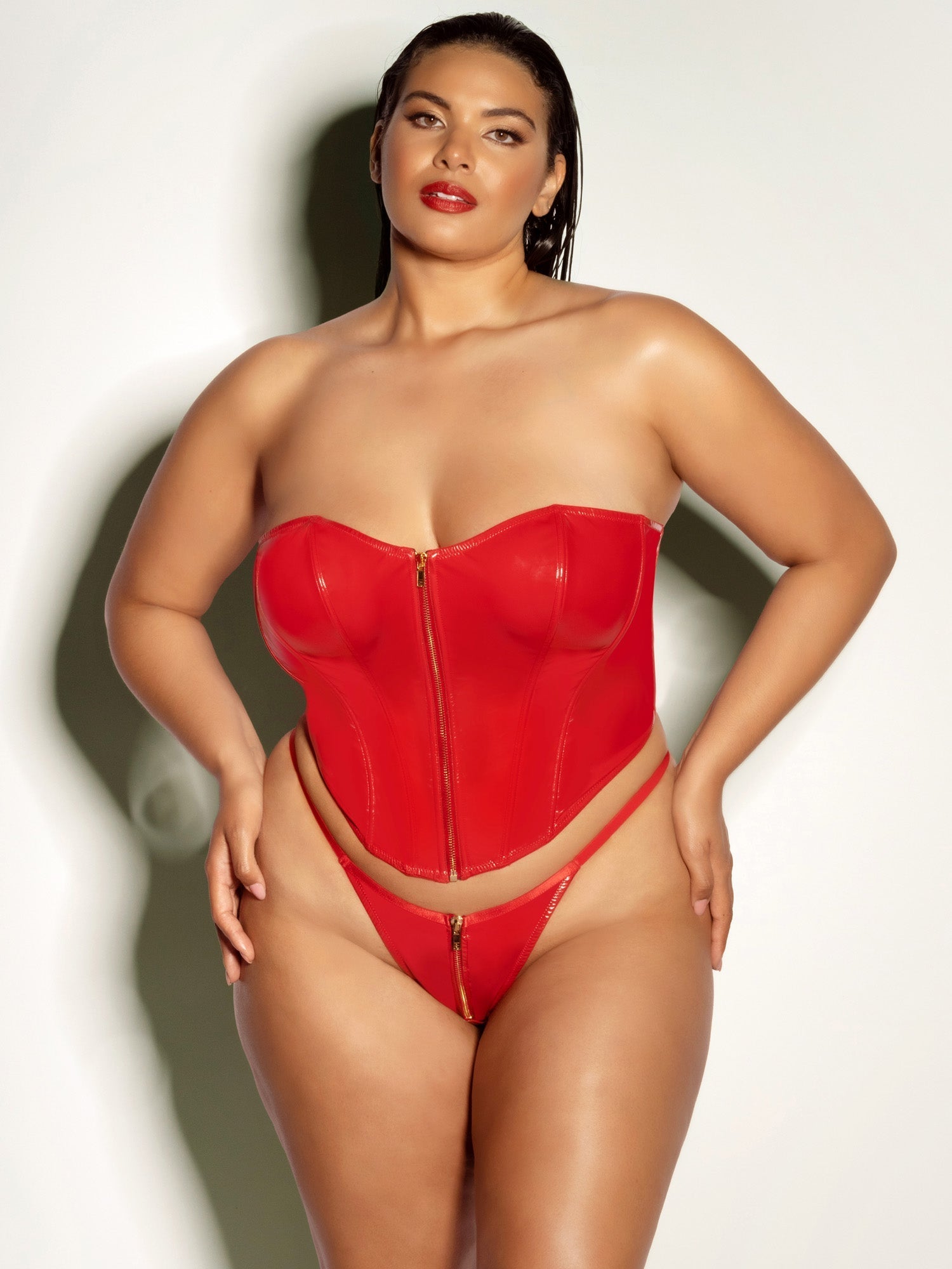 Fetish Curvy Rider Bustier Bra Set - Bustier - Oh La La Cheri