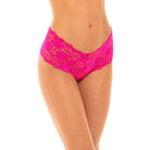 Goodnight Kiss Lace Crotchless Boyshort Panty - Boyshort - Oh La La Cheri