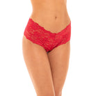 Goodnight Kiss Lace Crotchless Boyshort Panty - Boyshort - Oh La La Cheri