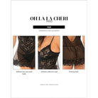 Page Convertible Unlined Lace Chemise With G - string - Chemise - Oh La La Cheri