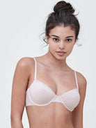 Adorned Demi Cotton Unlined Underwire Bra - Demi - Skarlett Blue