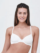 Adorned Demi Cotton Unlined Underwire Bra - Demi - Skarlett Blue