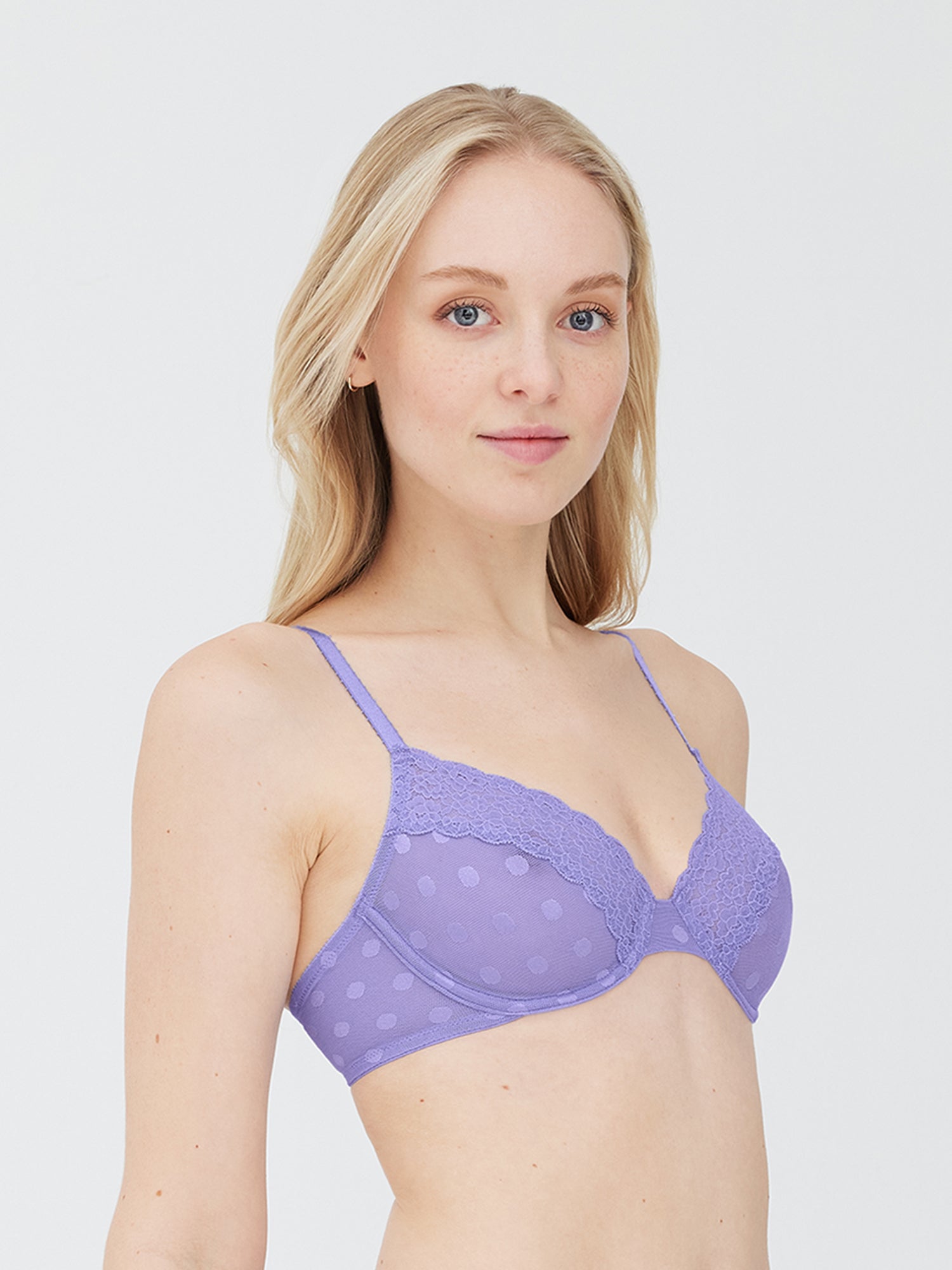 Dare Dot Plunge Unlined Bra - Demi - Skarlett Blue