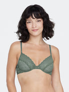 Dare Dot Unlined Underwire Plunge Bra - Demi - Skarlett Blue