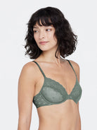 Dare Dot Unlined Underwire Plunge Bra - Demi - Skarlett Blue