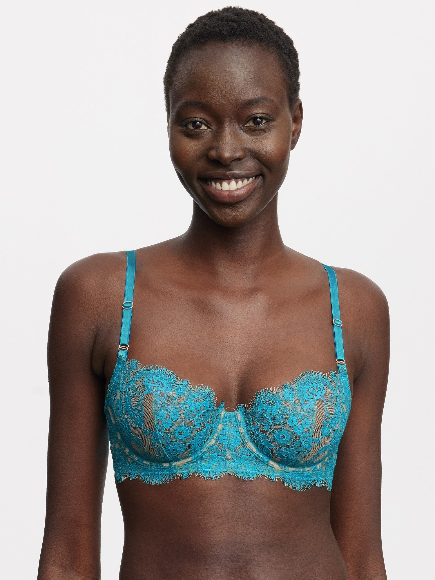 Entice Lace Balconette Bra - Balconette - Skarlett Blue