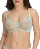 Entice Lace Full Coverage Balconette Side Support Underwire Bra - Side Support - Skarlett Blue