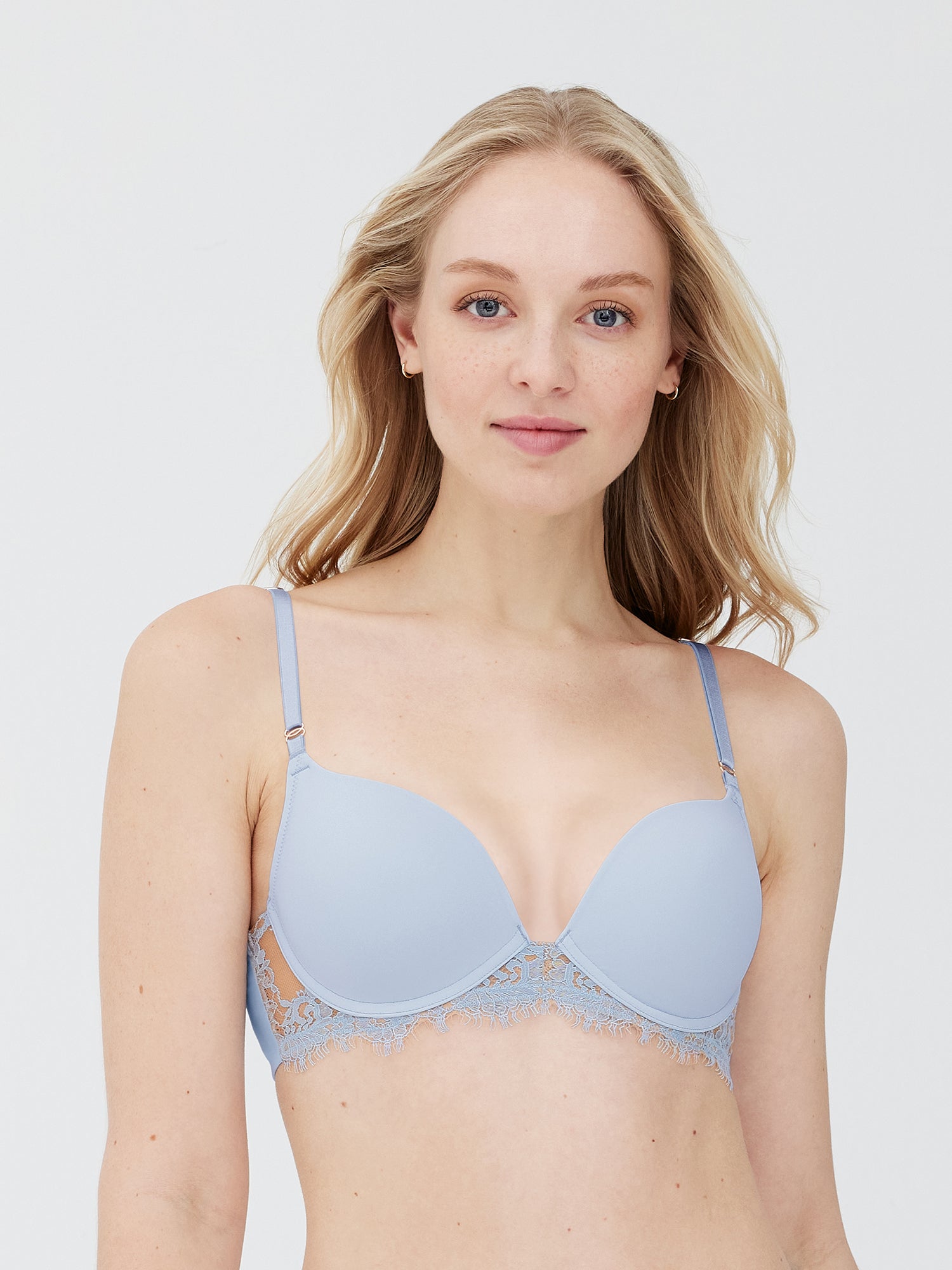 Entice Lace Push - Up T-Shirt Bra - Push Up - Skarlett Blue