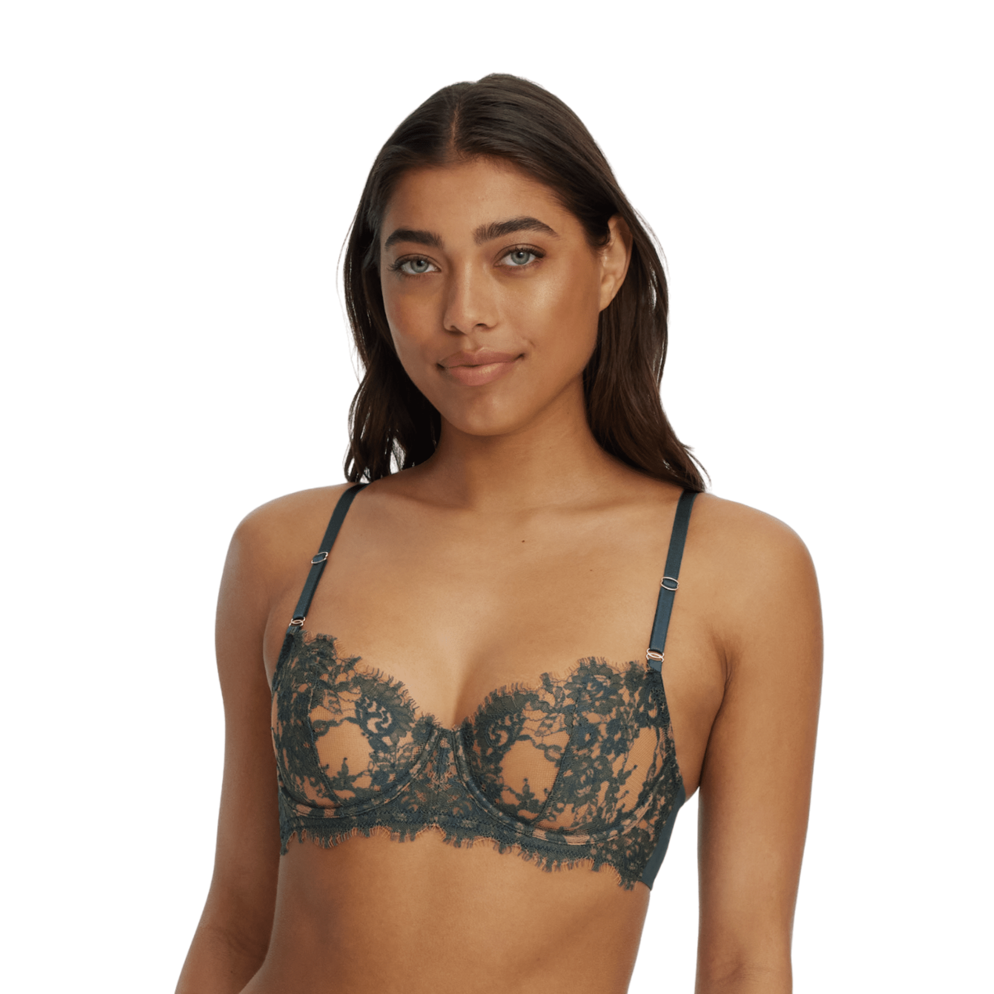 Entice Unlined Balconette Underwire Bra - Balconette - Skarlett Blue