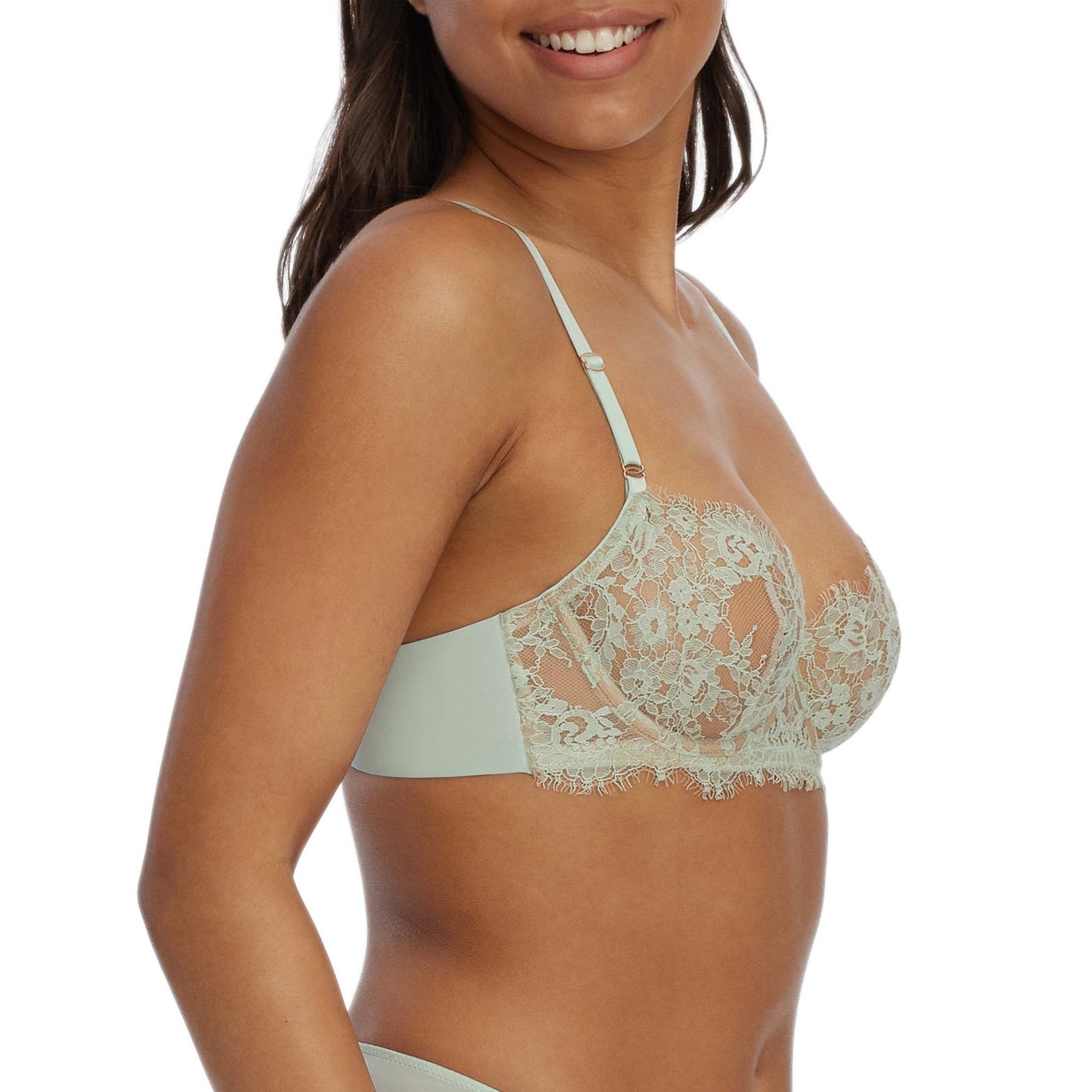 Entice Unlined Balconette Underwire Bra - Balconette - Skarlett Blue