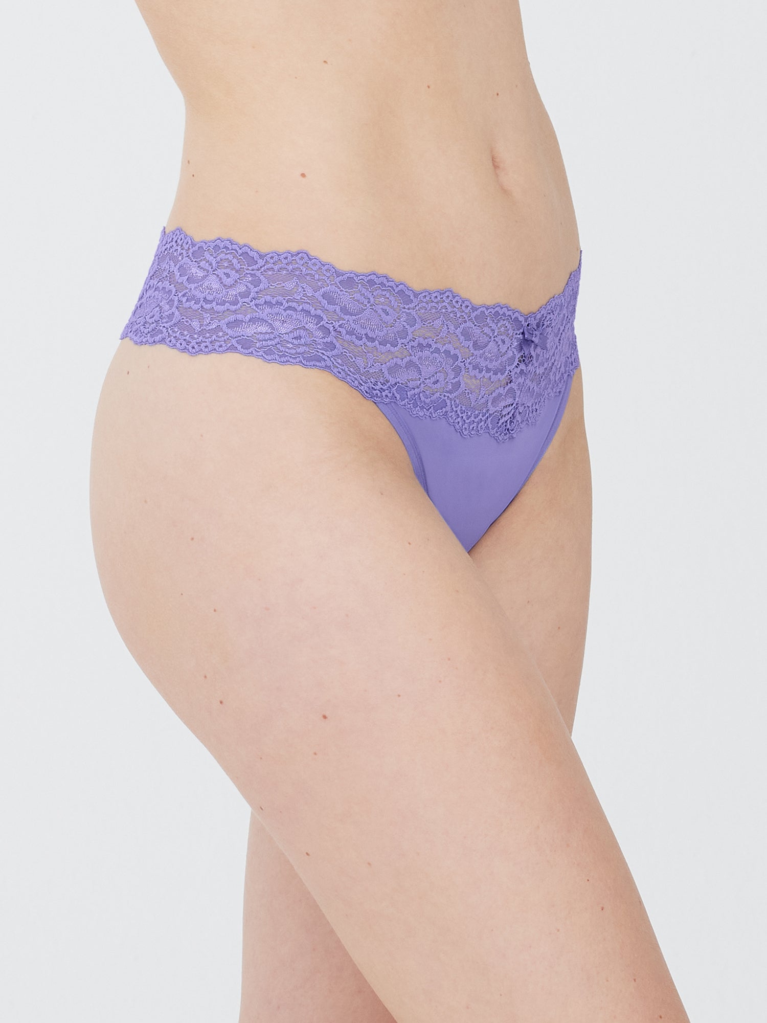 Goddess Lace Trim Thong 3 Pack - Thong - Skarlett Blue