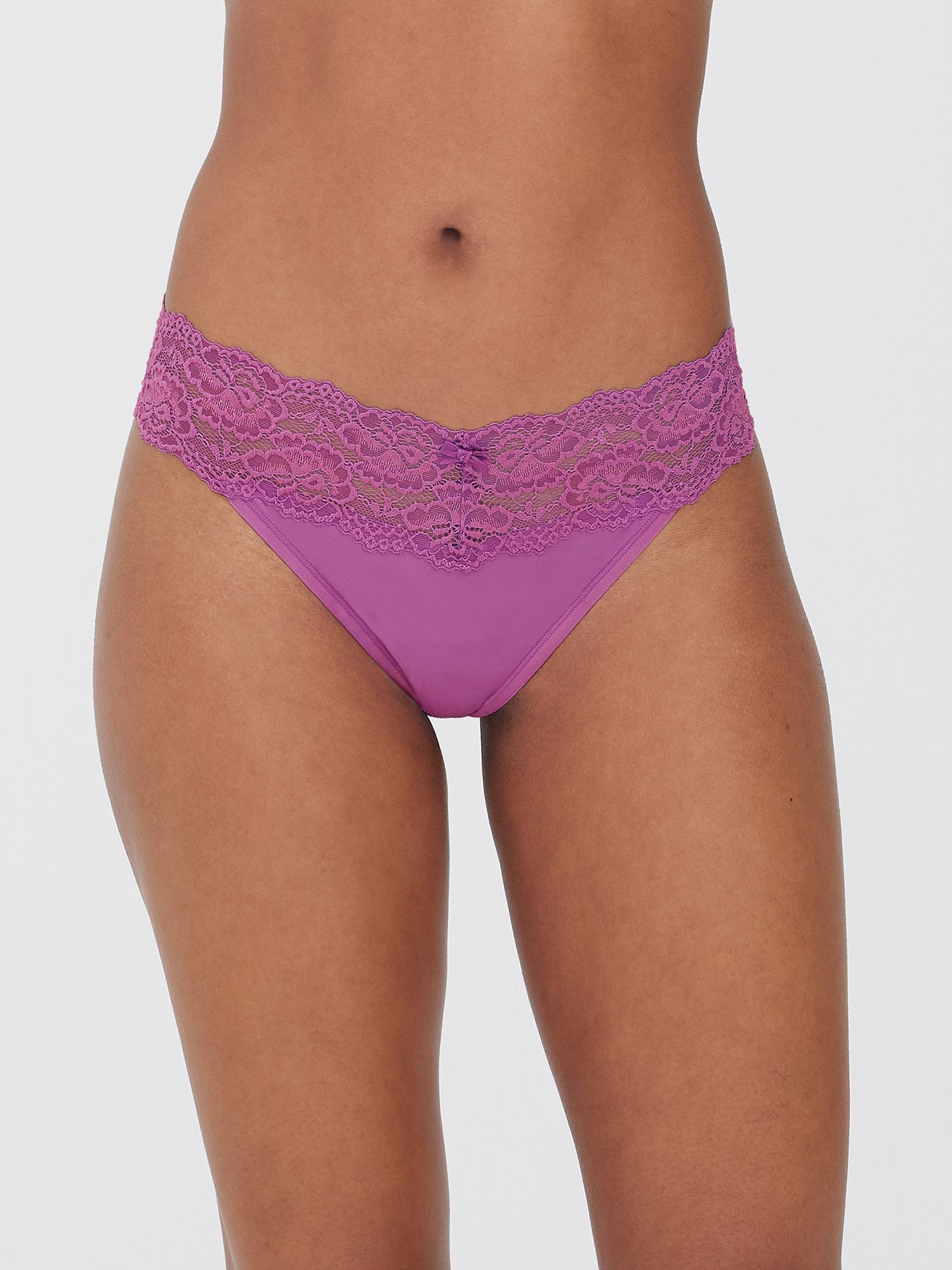 Goddess Lace Trim Thong 3 Pack - Thong - Skarlett Blue