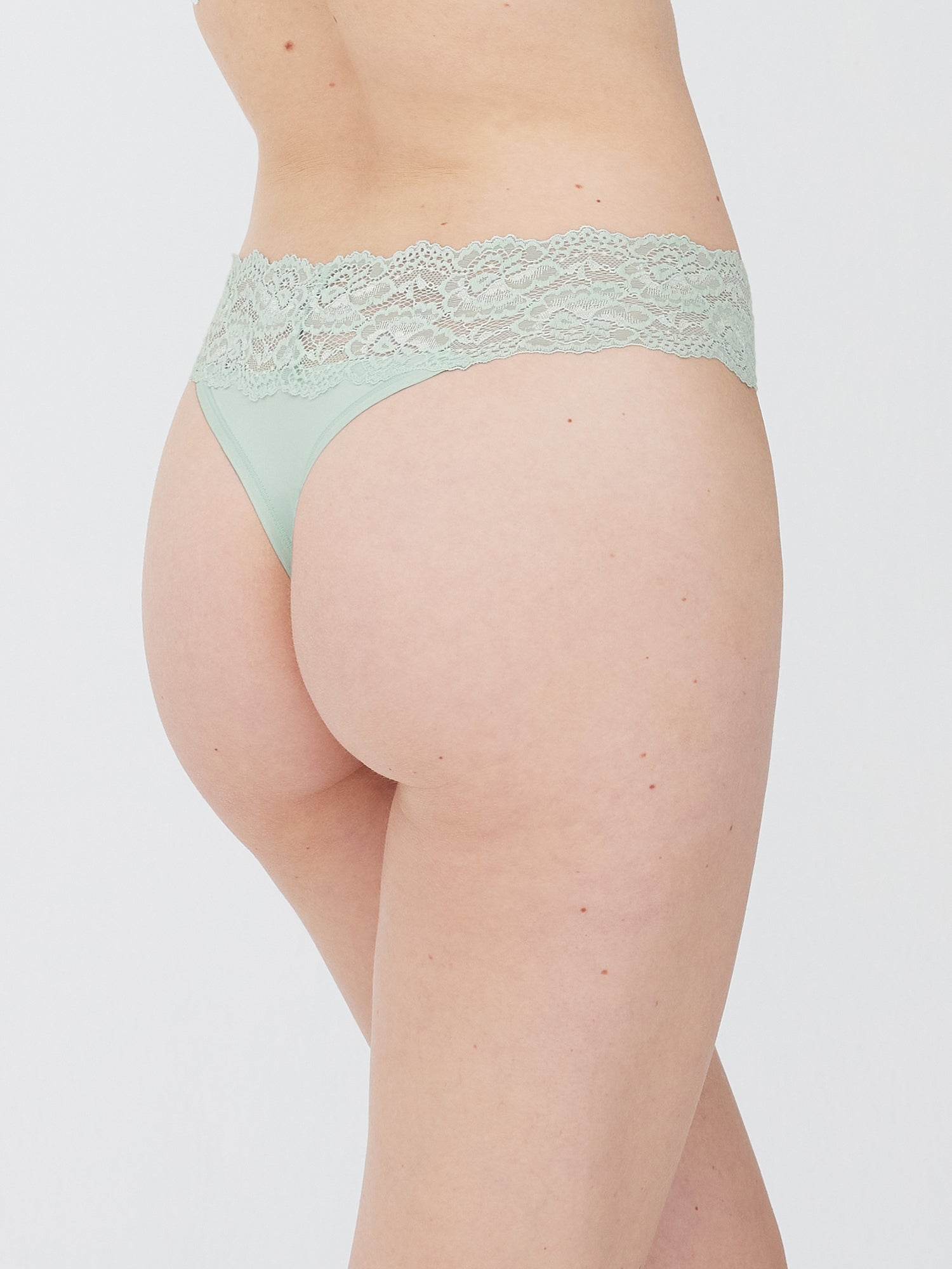 Goddess Lace Trim Thong 3 Pack - Thong - Skarlett Blue