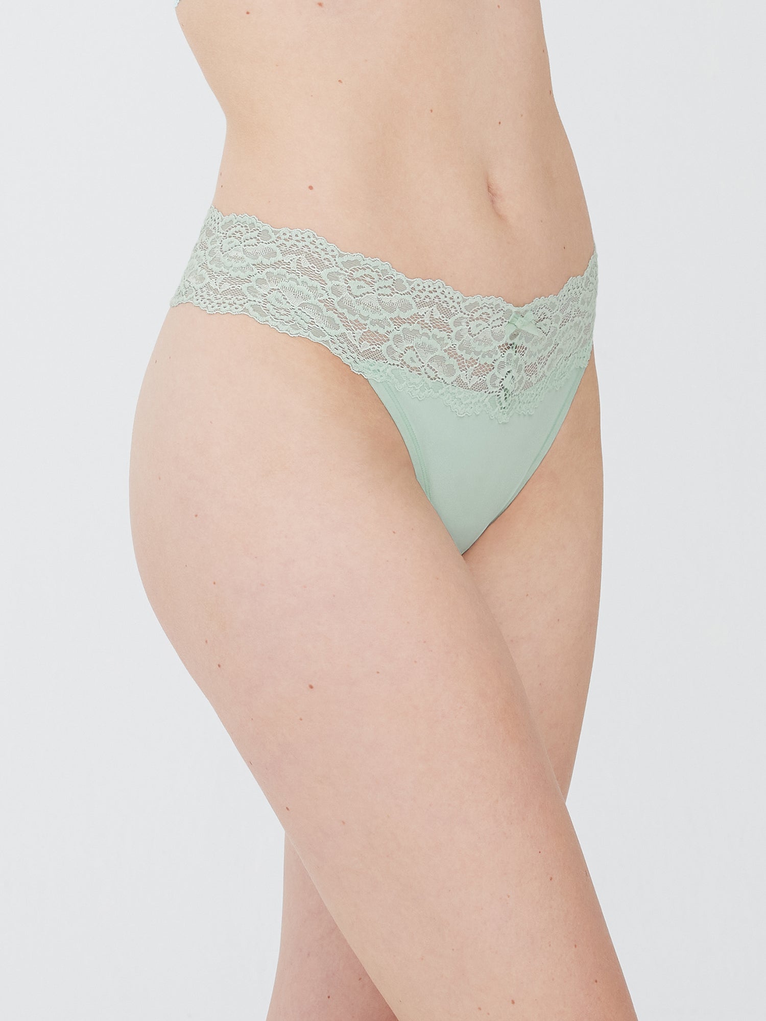 Goddess Lace Trim Thong 3 Pack - Thong - Skarlett Blue