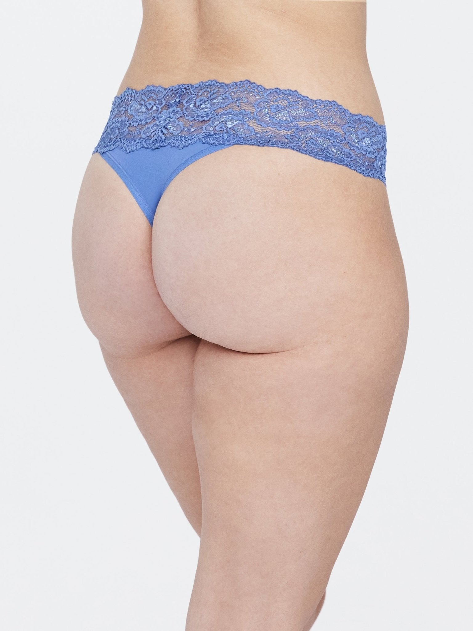 Goddess Lace Trim Thong - Thong - Skarlett Blue