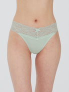 Goddess Lace Trim Thong - Thong - Skarlett Blue