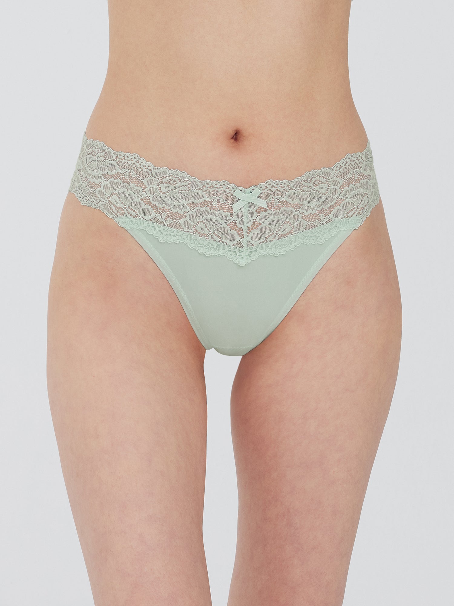 Goddess Lace Trim Thong - Thong - Skarlett Blue