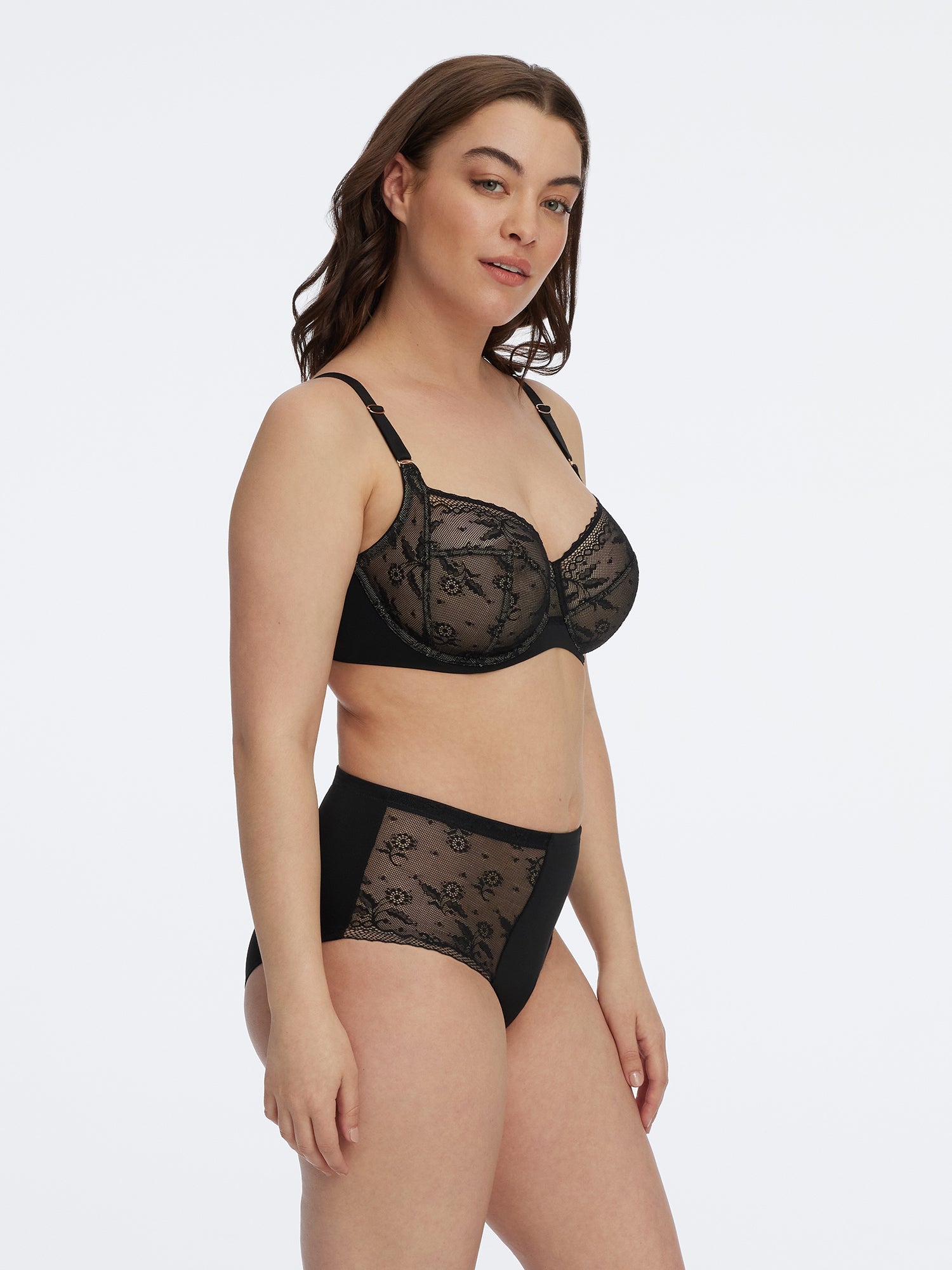 Lacy Side Support Bra - Side Support - Skarlett Blue