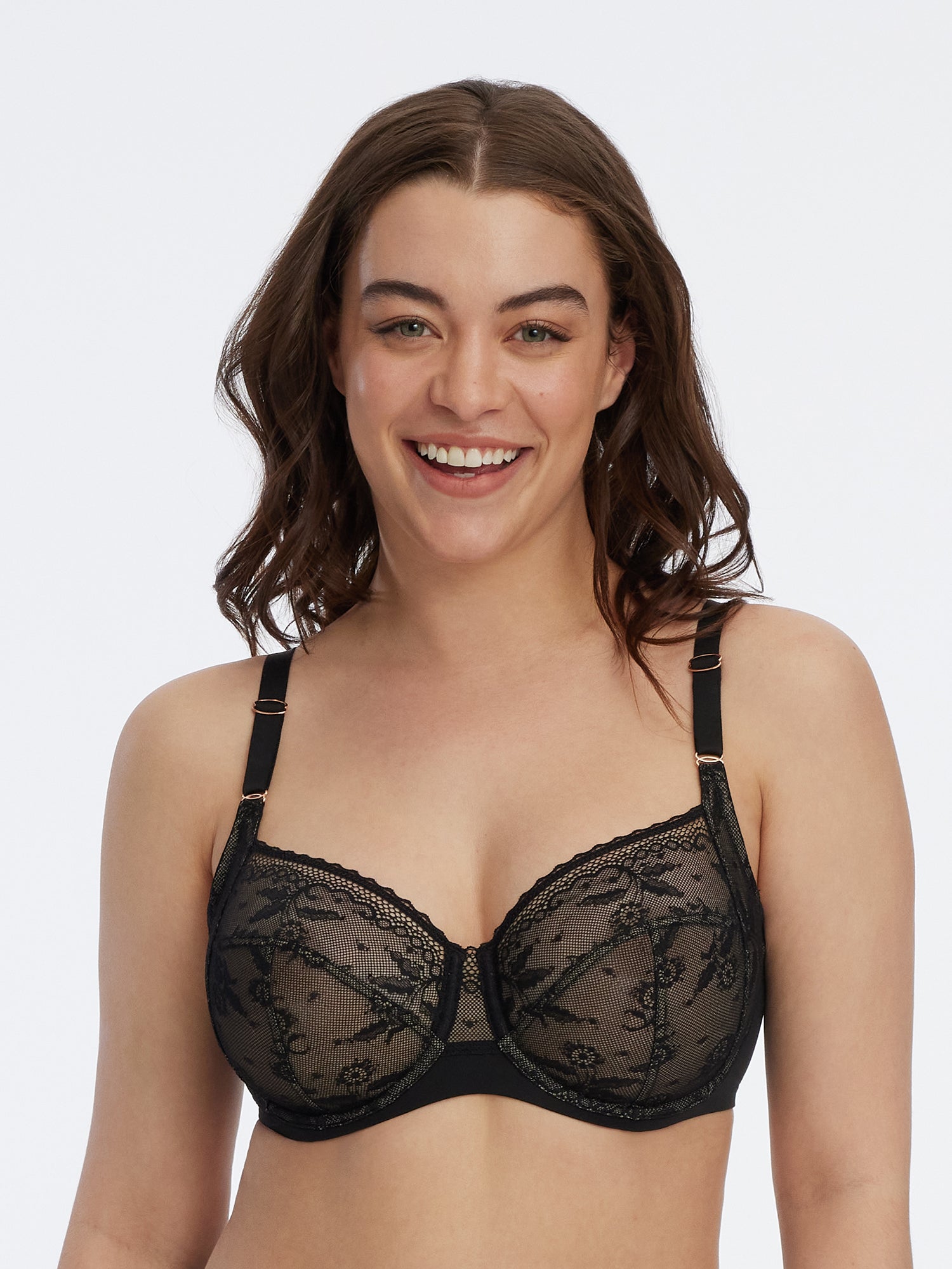 Lacy Side Support Bra - Side Support - Skarlett Blue