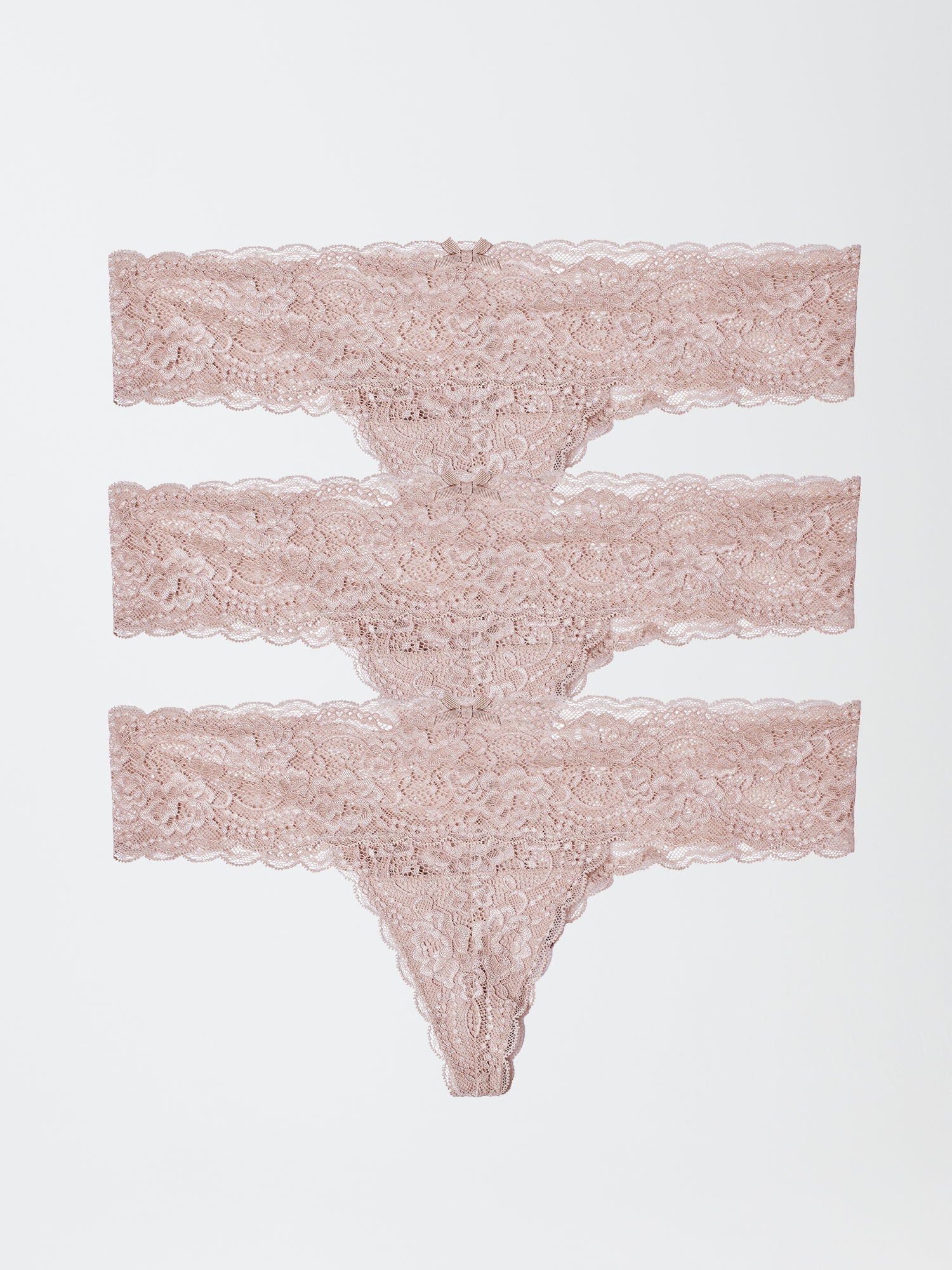 Obsessed Stretch Lace Thong 3 - Pack - Thong - Skarlett Blue