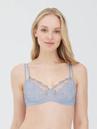 Paradise Floral Lace Bra - Side Support - Skarlett Blue