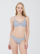 Paradise Floral Lace Bra - Side Support - Skarlett Blue