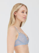 Paradise Floral Lace Bra - Side Support - Skarlett Blue