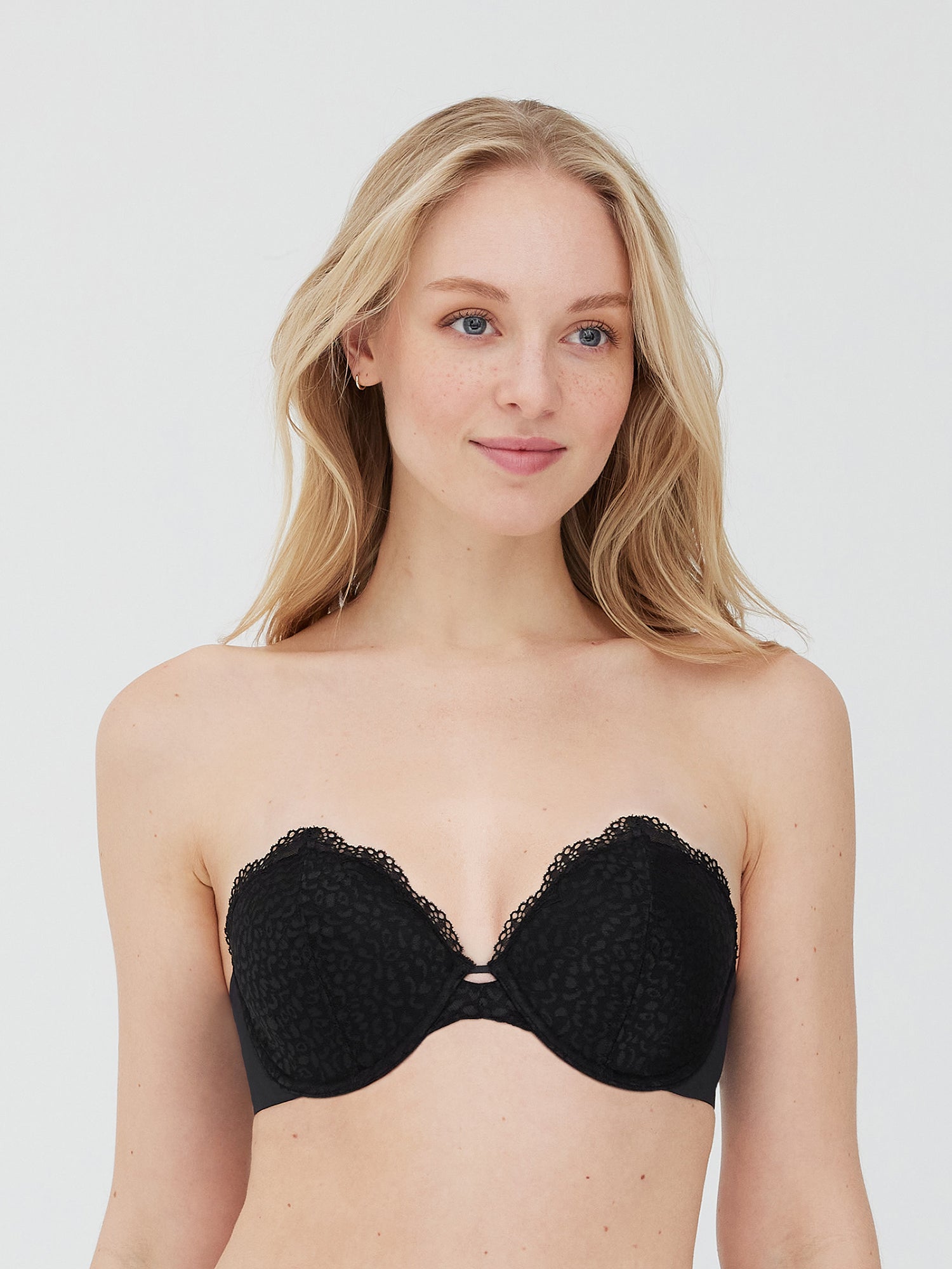 Rouse Super Plunge Lace Strapless Bra - Side Support - Skarlett Blue