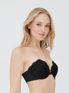 Rouse Super Plunge Lace Strapless Bra - Side Support - Skarlett Blue