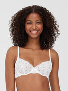 Smitten Eyelet Unlined Underwire Bra - Demi - Skarlett Blue