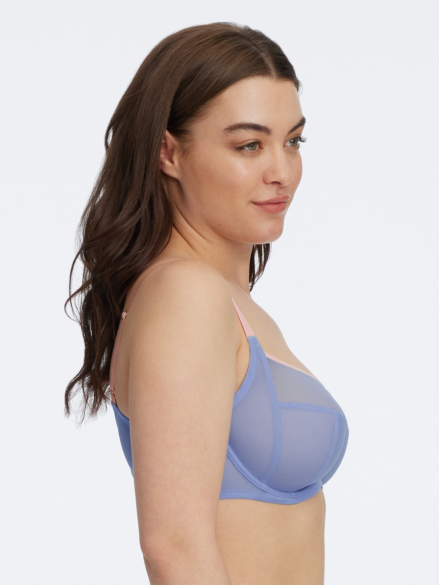 Spellbound Sheer Side Support Bra - Side Support - Skarlett Blue